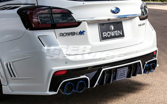 Rowen VM4 VMG Rear Bumper 4 Piece Muffler FRP Unpainted Premium Edition [f1072870852]