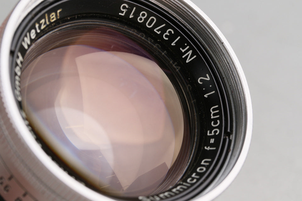 Leica Summicron 50mm F/2 Lens for Leica L39 [n1189579548]