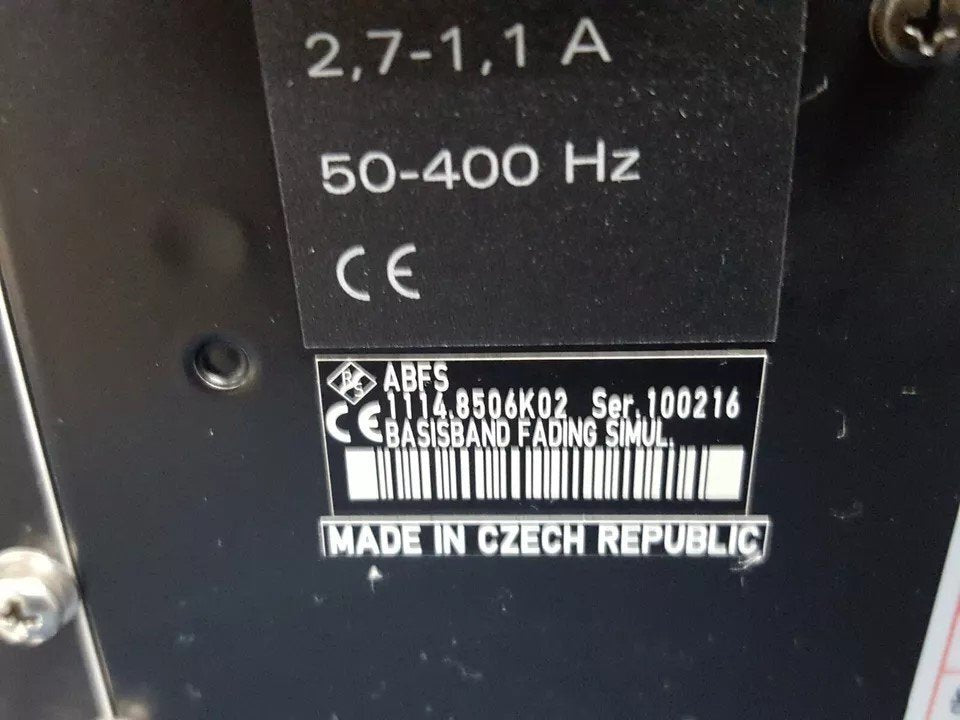 R&S ABFS Basis Band Fading Simulator [x1146025048]