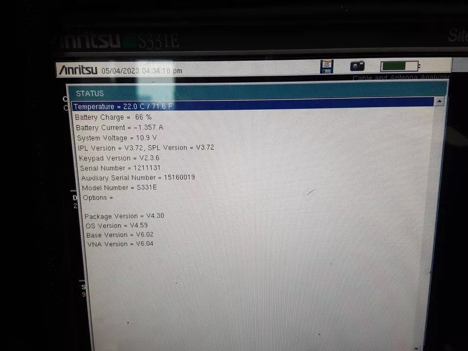 Anritsu S331E Site Master 2MHz-4GHz [f1159738616]