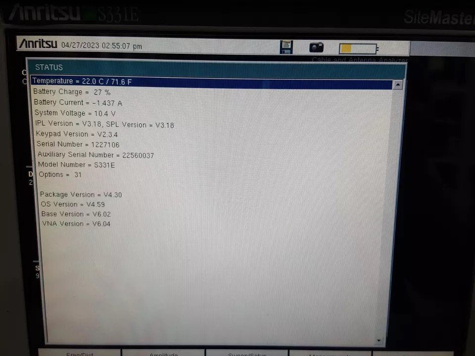 Anritsu S331E Site Master 2MHz to 4GHz [q1159741463]