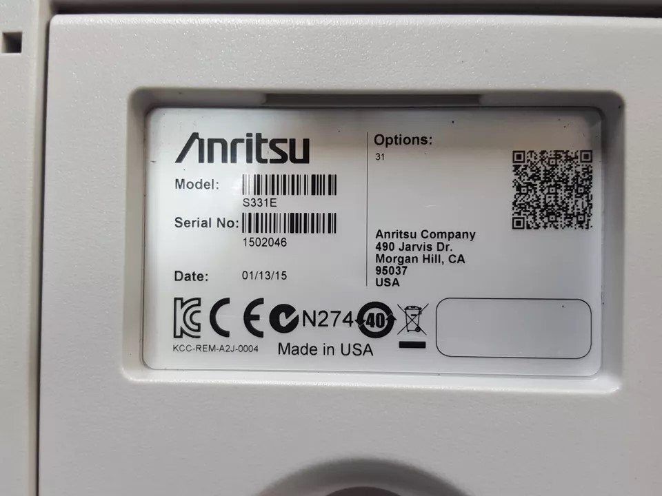 Anritsu S331E Site Master 2MHz-4GHz [d1159751705]