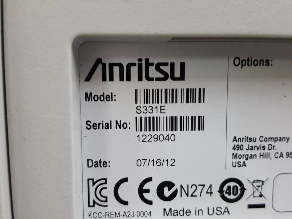 Anritsu S331E Site Master 2MHz-4GHz [d1159762866]
