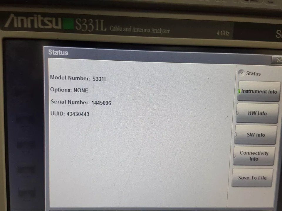 Anritsu S331L Handheld Cable and Antenna Analyzer 4GHz [w1160718602]