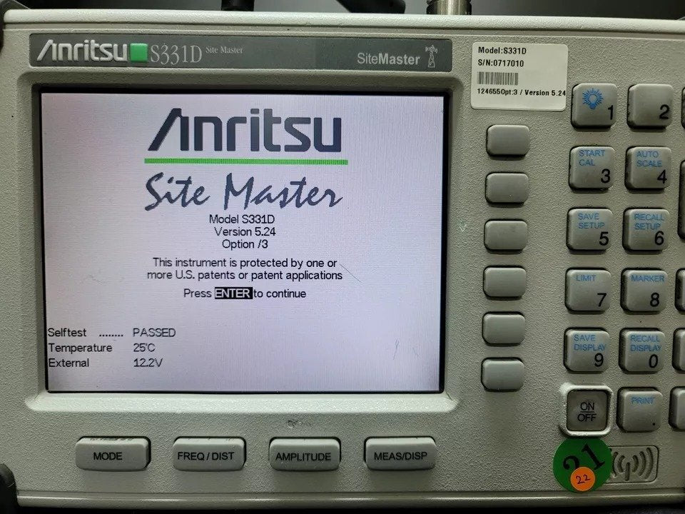 Anritsu S331D Site Master 25MHz to 4GHz [d1160719220]