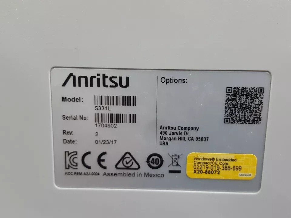 Anritsu S331L Handheld Cable and Antenna Analyzer 4GHz [h1160731988]