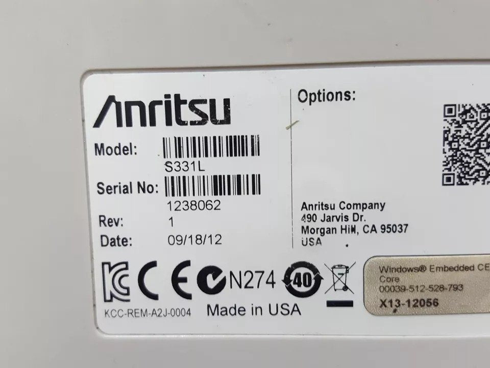 Anritsu S331L Handheld Cable and Antenna Analyzer 4GHz [g1160730313]