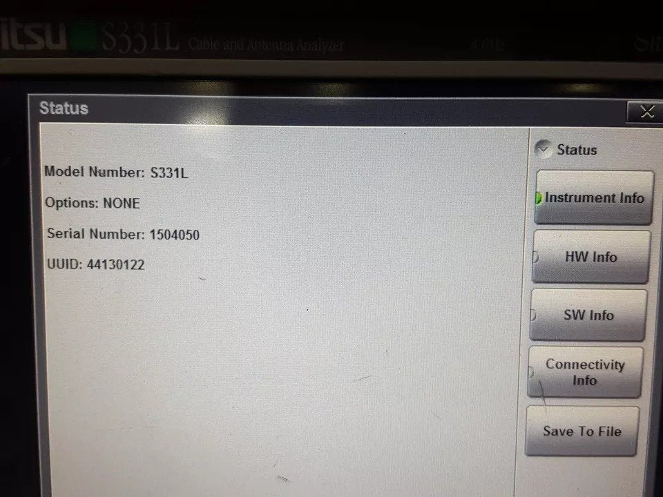 Anritsu S331L Handheld Cable and Antenna Analyzer 4GHz [b1160728848]