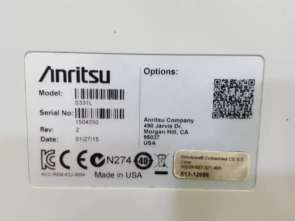 Anritsu S331L Handheld Cable and Antenna Analyzer 4GHz [b1160728848]