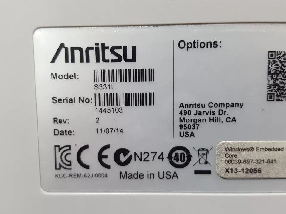 Anritsu S331L Handheld Cable and Antenna Analyzer 4GHz [g1160737979]