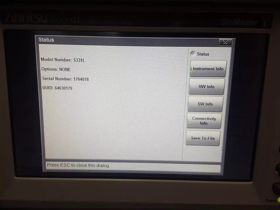 Anritsu S331L Handheld Cable and Antenna Analyzer 4GHz [m1160835358]