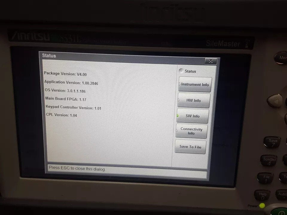 Anritsu S331L Handheld Cable and Antenna Analyzer 4GHz [m1160835358]