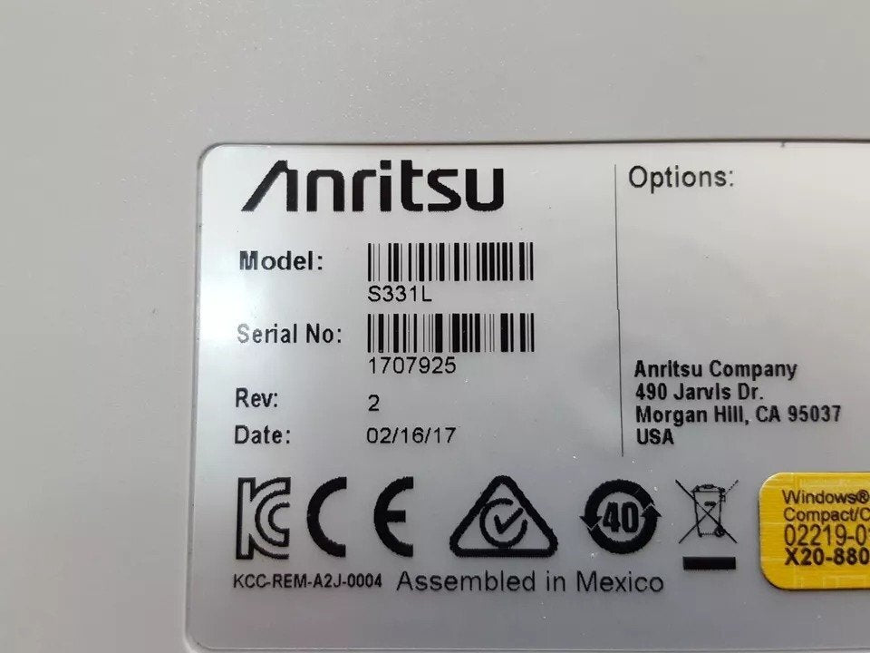 Anritsu S331L Handheld Cable and Antenna Analyzer 4GHz [t1160835101]