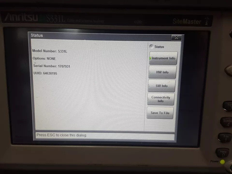 Anritsu S331L Handheld Cable and Antenna Analyzer 4GHz [g1160849321]