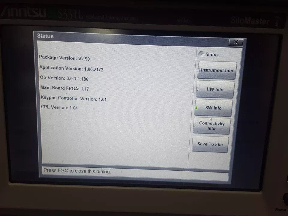 Anritsu S331L Handheld Cable and Antenna Analyzer 4GHz [j1160849519]