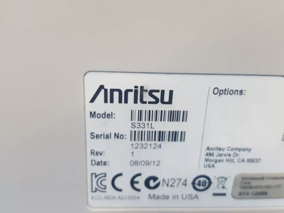 Anritsu S331L Handheld Cable and Antenna Analyzer 4GHz [o1160860401]