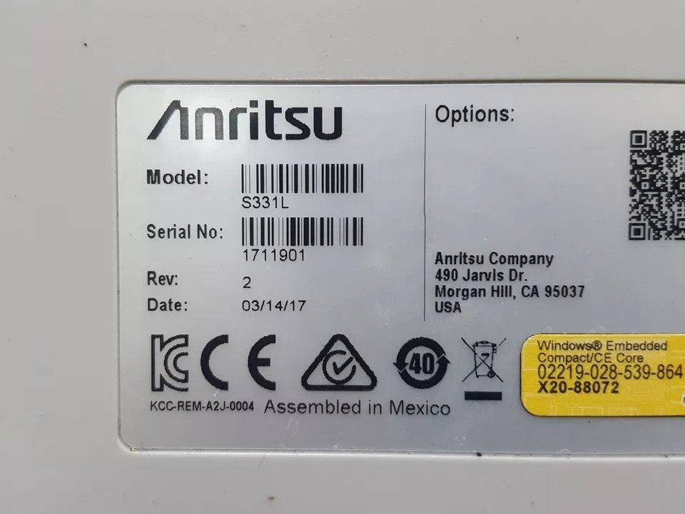 Anritsu S331L Handheld Cable and Antenna Analyzer 4GHz [e1160859119]
