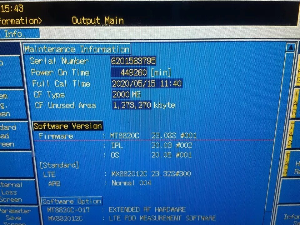 Anritsu MT8820C Radio Communication Analyzer Opt. 008 017 [k1161262000]