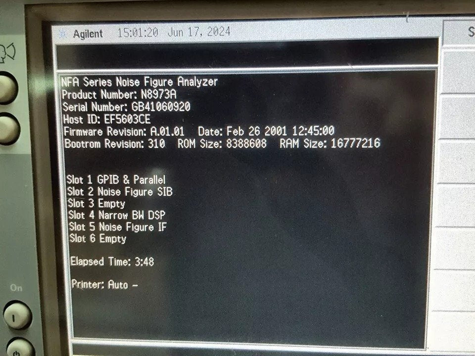 Agilent N8973A NFA Noise Figure Analyzer 10MHz-3GHz [x1163747387]