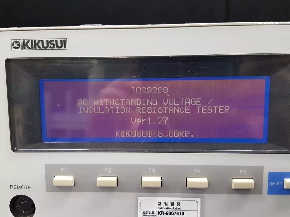 Kikusui TOS9200 AC Withstanding Voltage Insulation Resistance Tester [t1163936650]