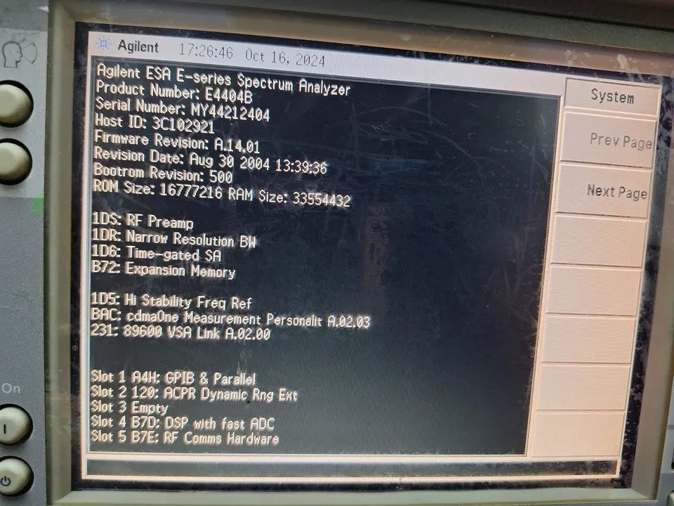 Agilent E4404B Spectrum Analyzer 9kHz-6.7GHz [n1163934286]