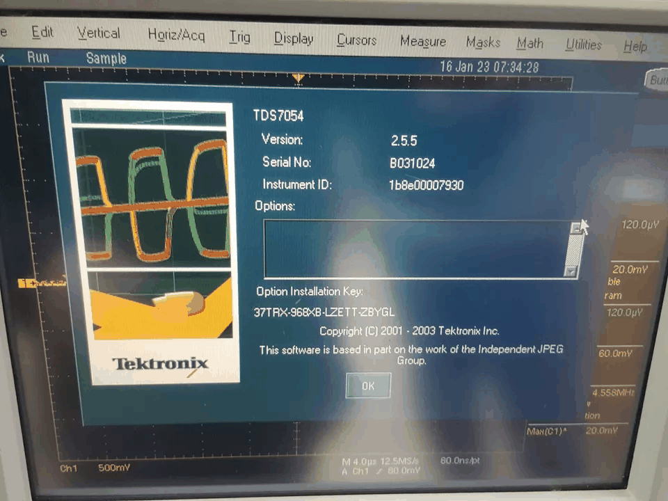 Tektronix TDS7054 Digital Phosphor Oscilloscope 500MHz 4CH 5GS/s [n1164124487]