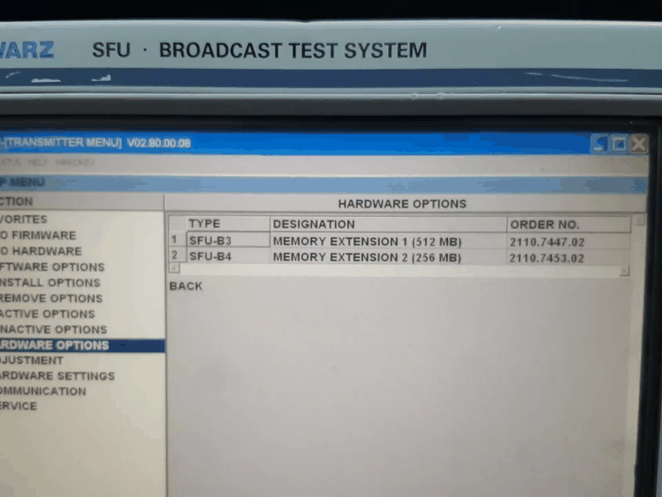 NBC R&S SFU Broadcast Test System [u1164238684]