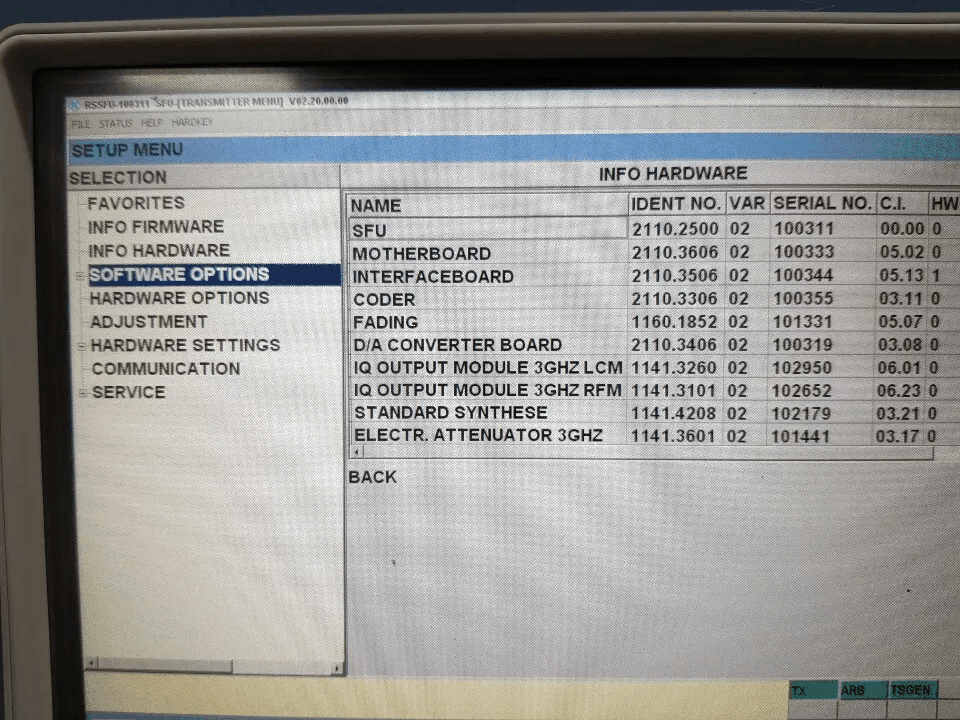 NBC R&S SFU Broadcast Test System [q1164249621]