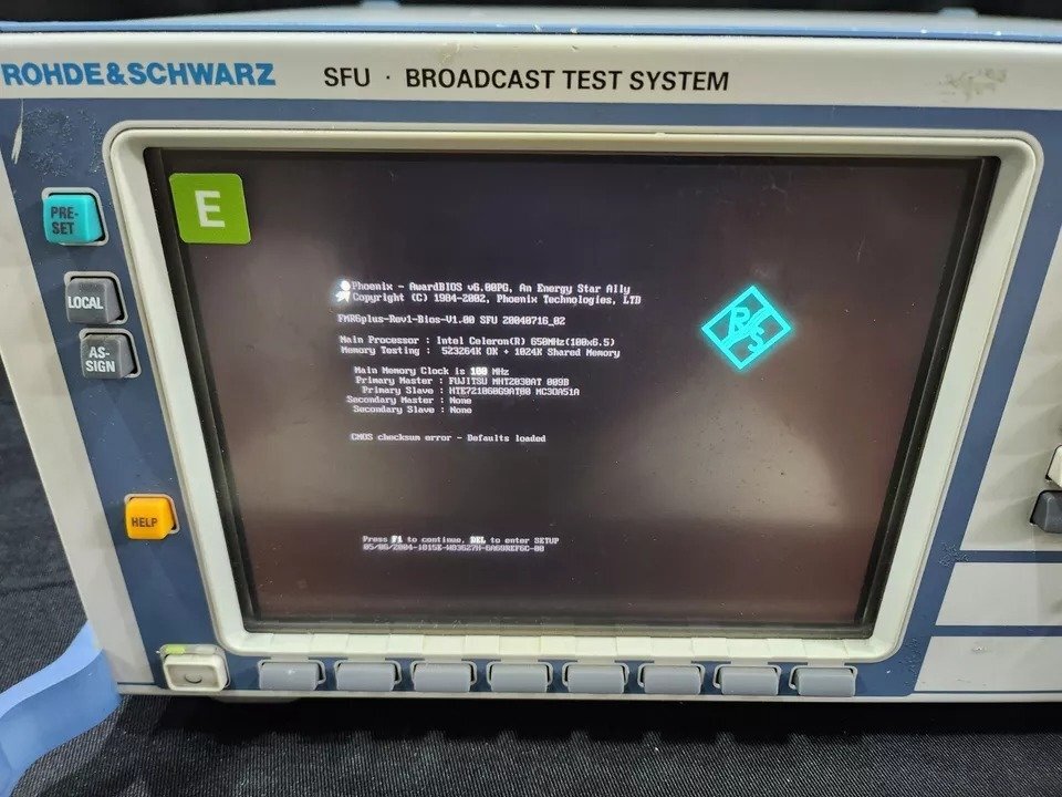NBC R&S SFU Broadcast Test System [e1164254095]