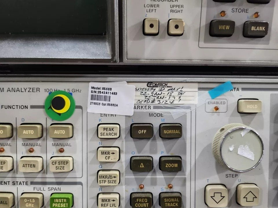 HP 8568B Spectrum Analyzer 100Hz-1500MHz (for parts or not working) [d1164266321]
