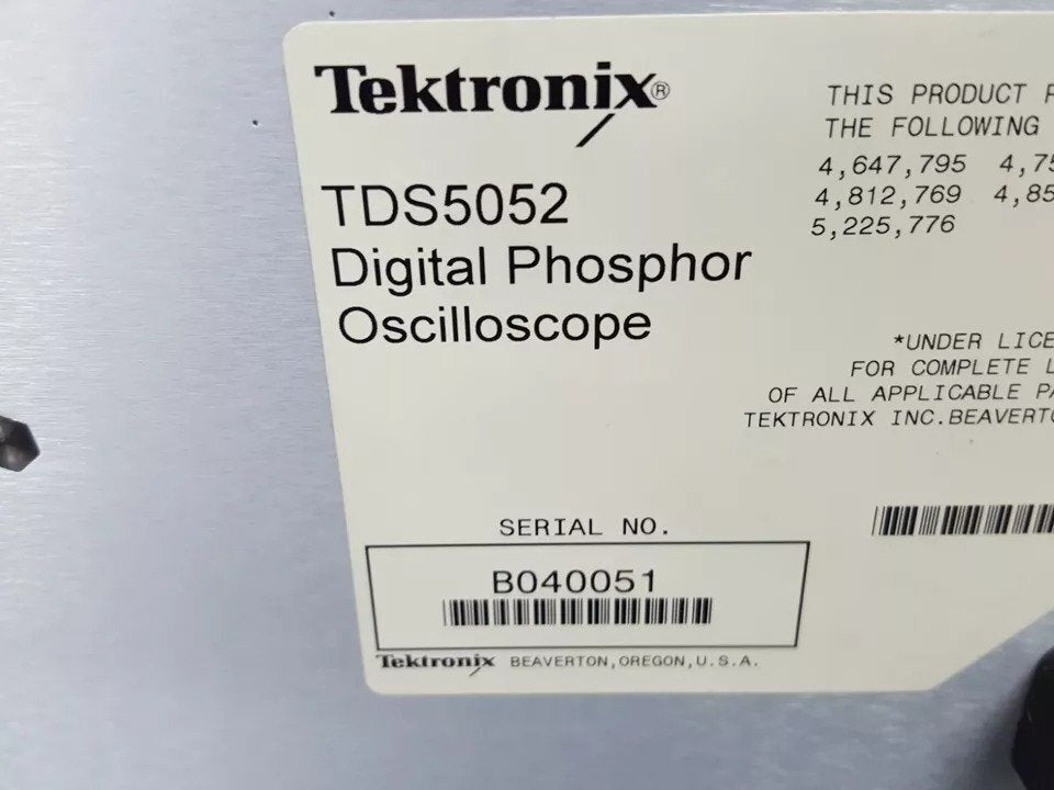 Tektronix TDS5052 Digital Phosphor Oscilloscope 500MHz 2ch 5GS/s [k1164277013]