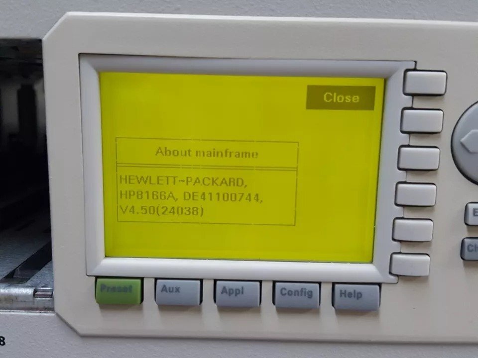 Agilent 8166A Lightwave Multichannel System [o1164303139]