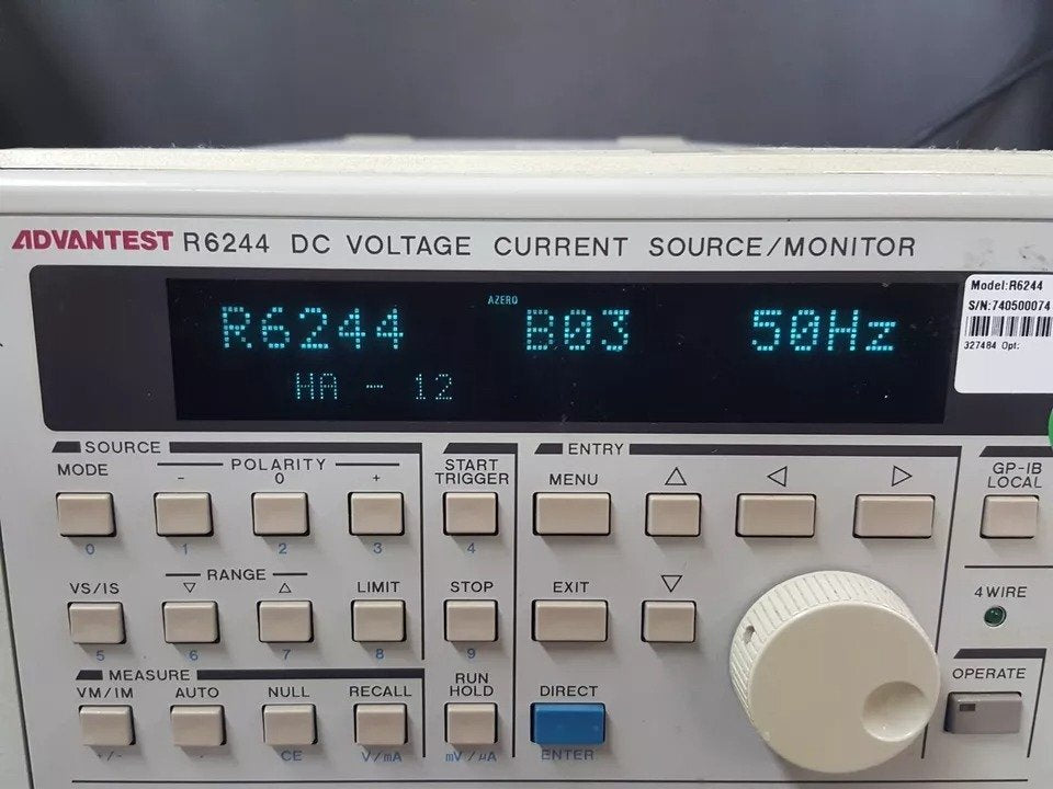 Advantest R6244 DC Voltage Current Source Monitor [e1164301382]