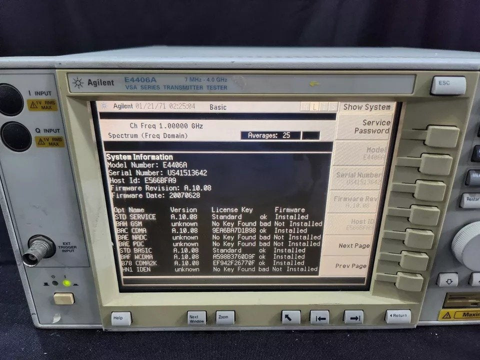 Agilent E4406A Transmitter Tester 7MHz-4GHz [u1164640060]