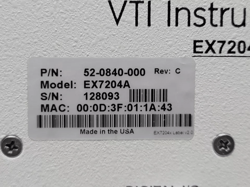 VTI Instruments EX7204 4-Slot Half-Rack Modular Microwave Switching [j1164650402]