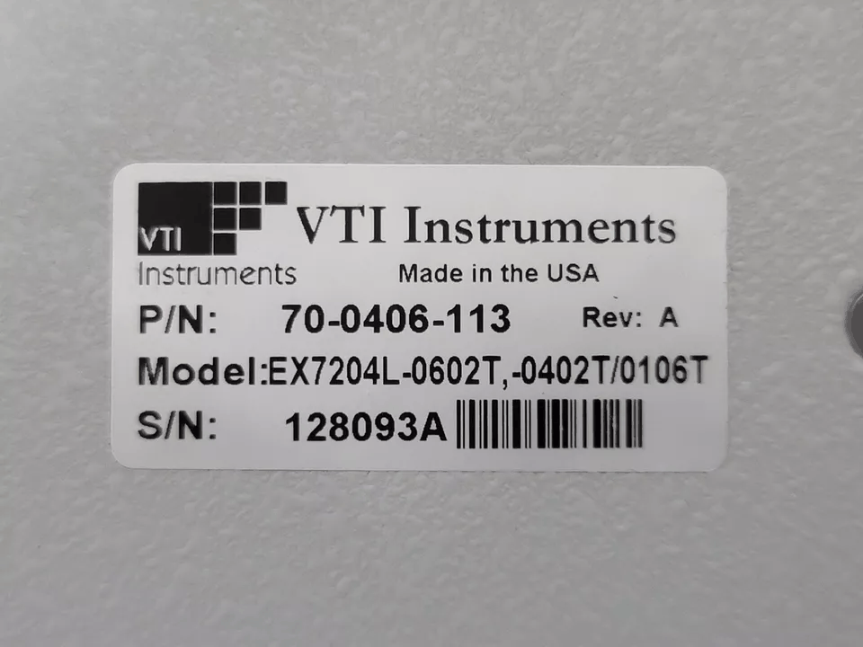 VTI Instruments EX7204 4-Slot Half-Rack Modular Microwave Switching [j1164650402]