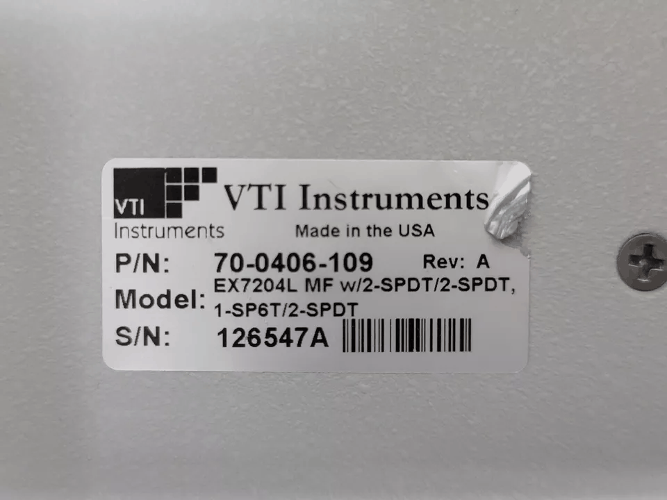 VTI Instruments EX7204 4-Slot Half-Rack Modular Microwave Switching [u1164668503]