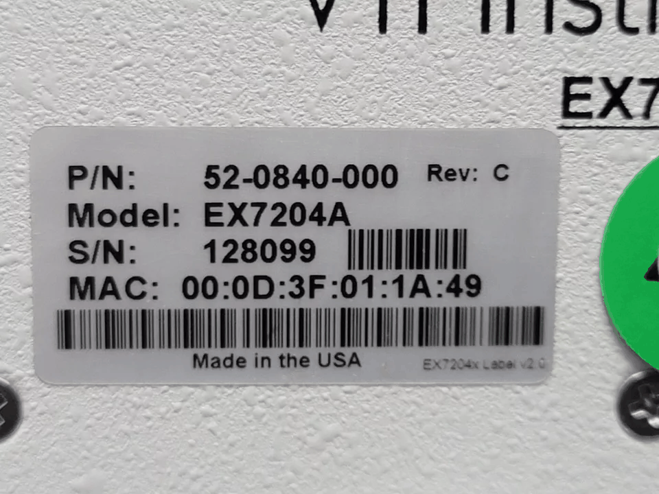 VTI Instruments EX7204 4-Slot Half-Rack Modular Microwave Switching [c1164644160]