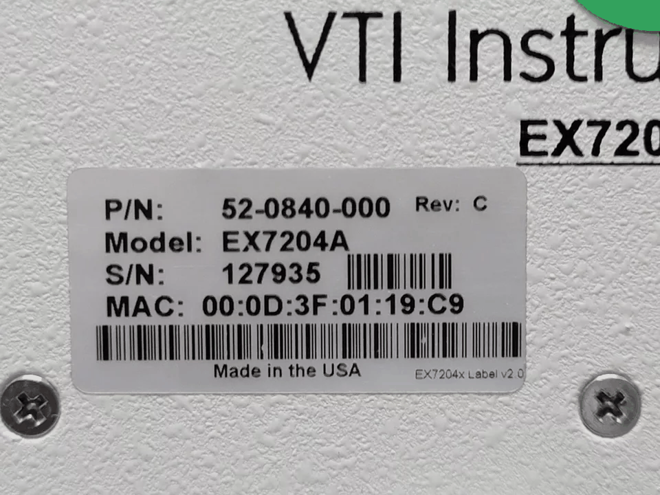 VTI Instruments EX7204 4-Slot Half-Rack Modular Microwave Switching [r1164635068]