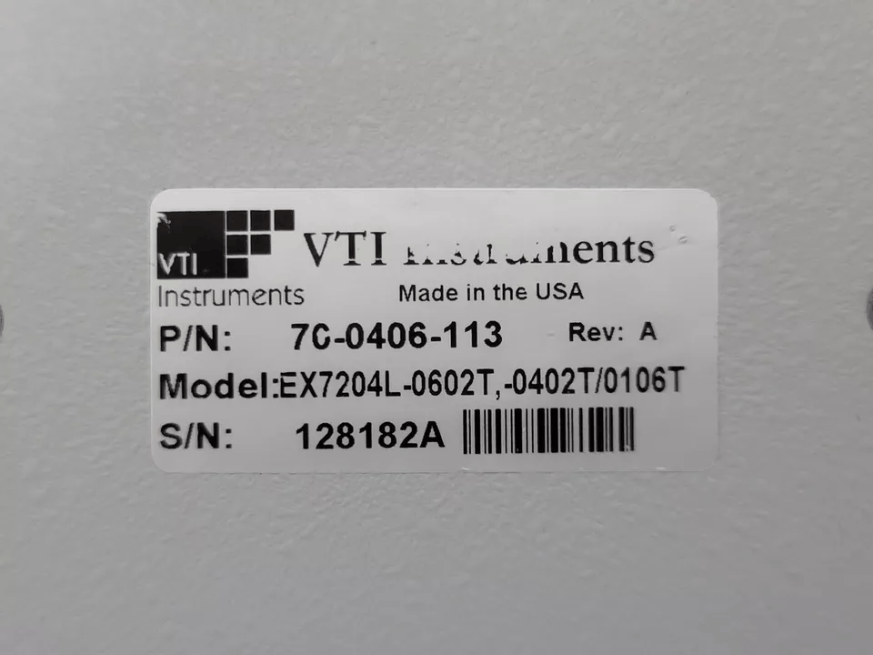 VTI Instruments EX7204 4-Slot Half-Rack Modular Microwave Switching [s1164653375]