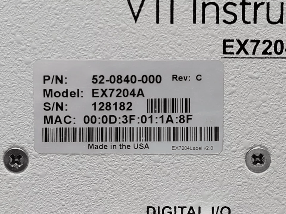VTI Instruments EX7204 4-Slot Half-Rack Modular Microwave Switching [s1164653375]