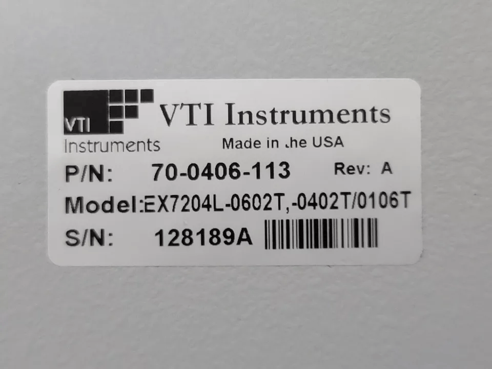 VTI Instruments EX7204 4-Slot Half-Rack Modular Microwave Switching [r1164635217]