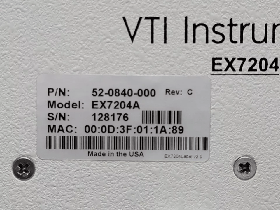 VTI Instruments EX7204 4-Slot Half-Rack Modular Microwave Switching [q1164648771]