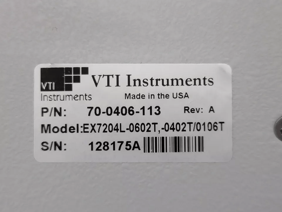 VTI Instruments EX7204 4-Slot Half-Rack Modular Microwave Switching [b1164658829]