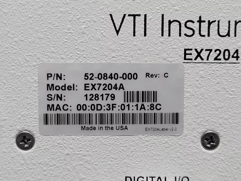 NBC VTI Instruments EX7204 4-Slot Half-Rack Modular Microwave Switching [j1164651956]