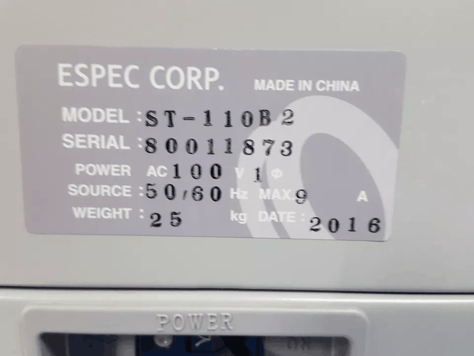 NBC ESPEC ST-110B2 High Temperature Chamber [n1164647824]