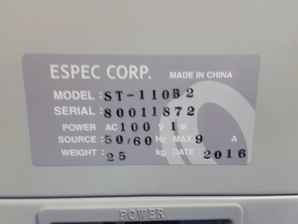 NBC ESPEC ST-110B2 High Temperature Chamber [u1164669823]