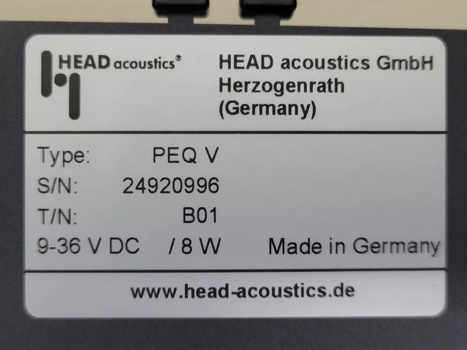 HEAD acoustics 2492 PEQ V Programmable Digital Equalizer [t1164948801]