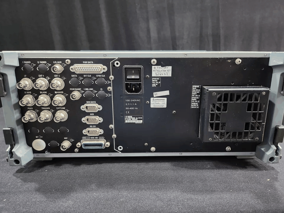 R&S SMIQ03B Vector Signal Generator 300KHz to 3.3GHz (as-is) [q1165119334]