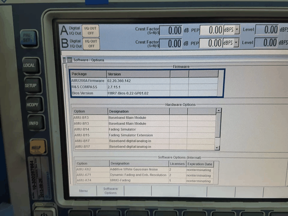 Rohde & Schwarz AMU200A Baseband Signal Generator and Fading Simulator [b1165277890]